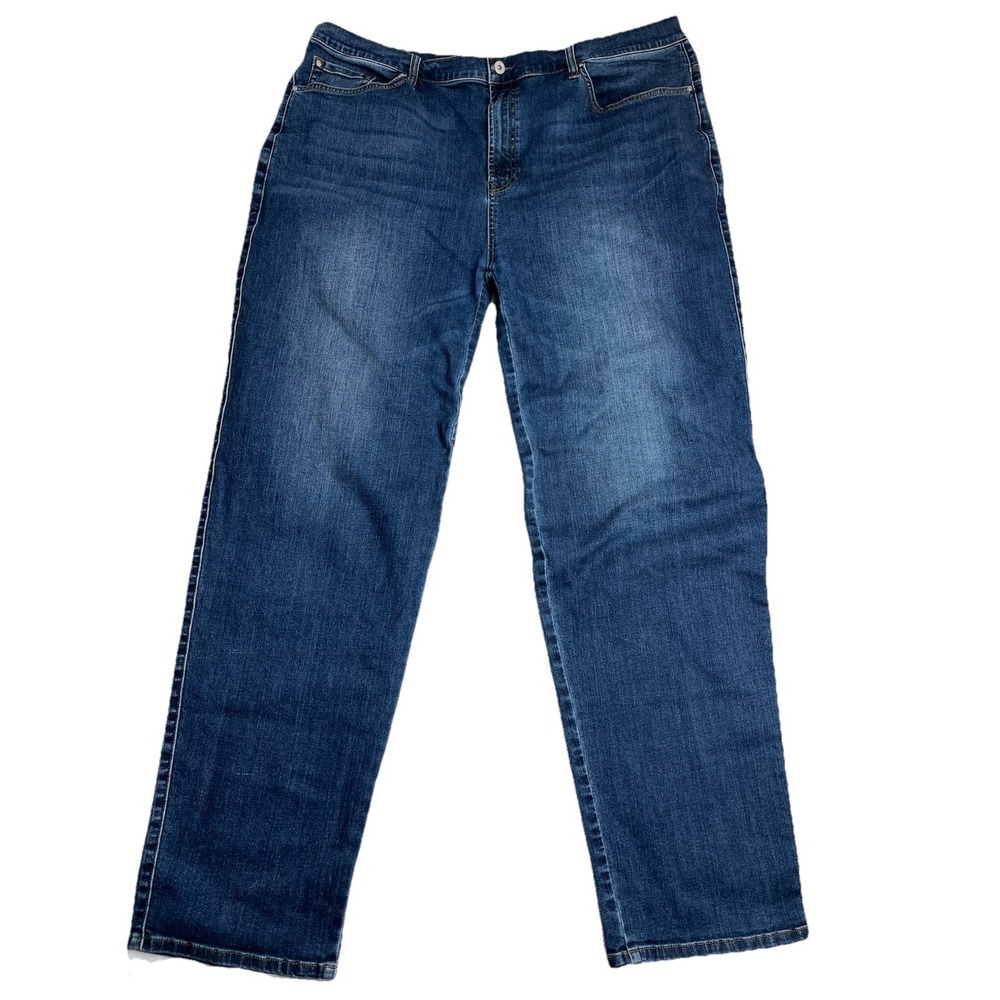Sene Jeans Mens 43x33 Dark Wash Blue Denim Relaxed Tapered Leg Japanese Denim